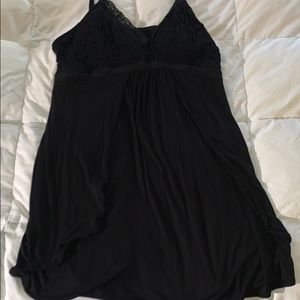 Black lace cami dress